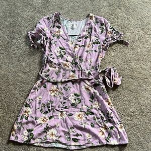 Purple Flower Dress Size Medium